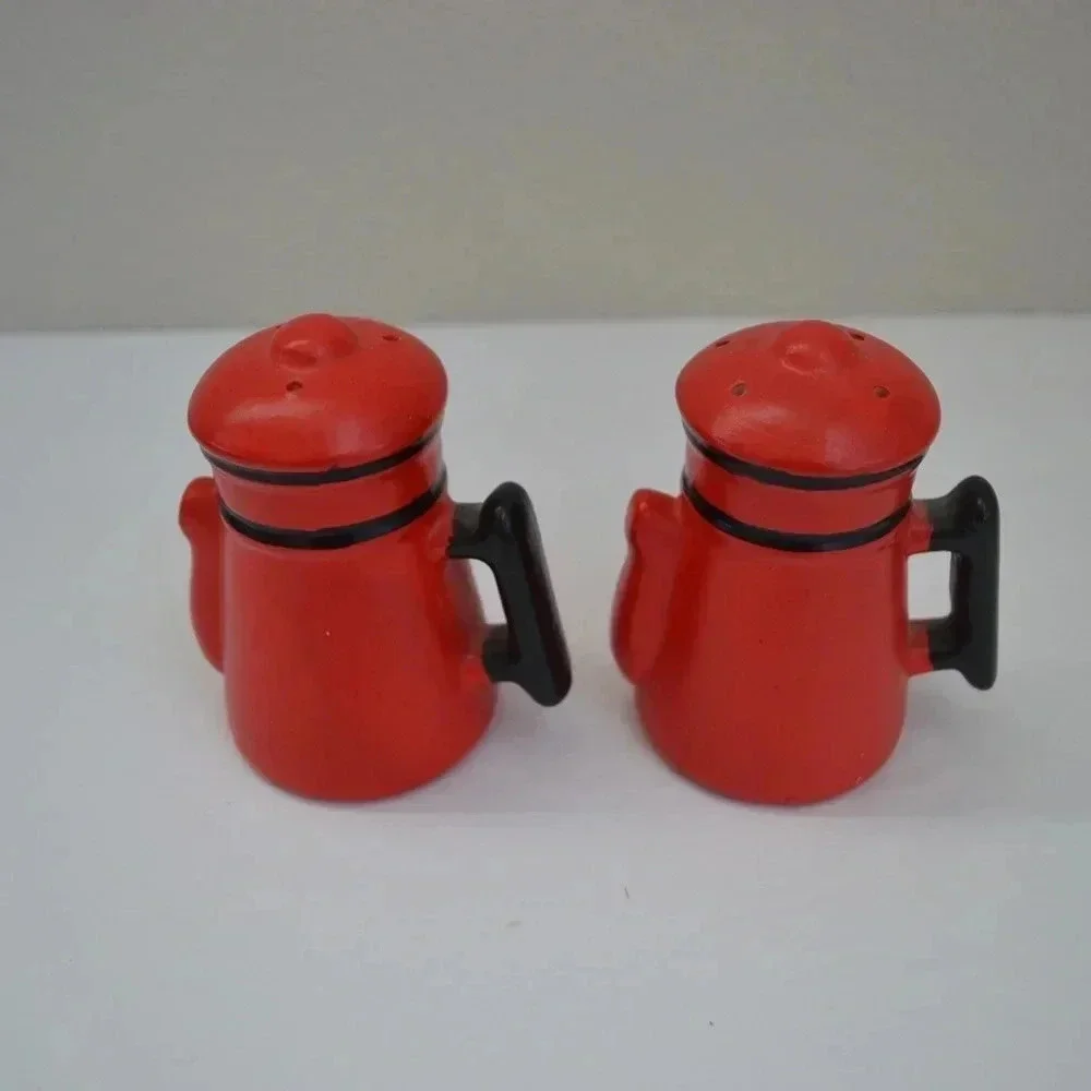 Vintage Red Salt & Pepper Shaker